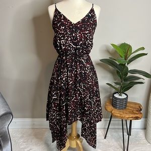 Evereve Peyton Jensen Asymmetrical Animal Print Dress, Size XS
